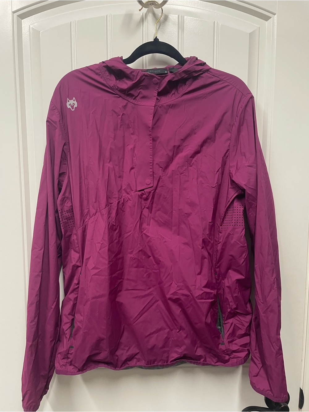Greyson Clothier Men’s Lightweight Hooded Windbreaker Jacket - Magenta